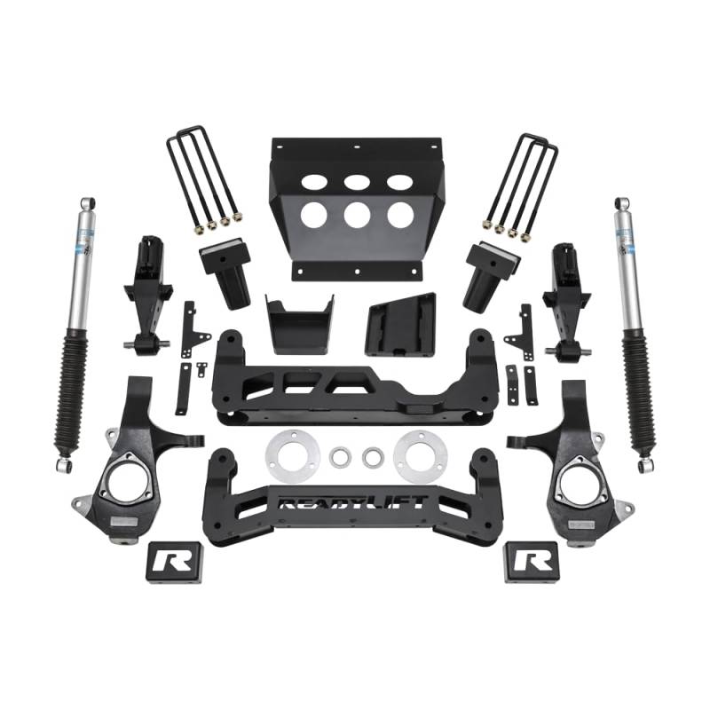 ReadyLIFT 44-3471 17,8 cm großes Lift-Kit für Stahlguss, OE-Oberlenker mit Bilstein-Stoßdämpfern für Chevrolet/GMC 1500 RWD, 4WD von Readylift