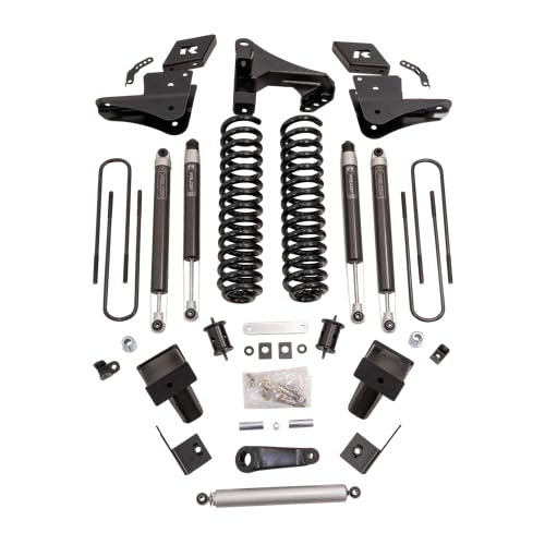 ReadyLIFT 49-23620 15,2 cm Schraubenfeder-Hebe-Set mit Falcon 1.1 Einrohr-Stoßdämpfern vorne/hinten, Radiusabfall und vordere Schienenhalterung für Ford F250/F350 Diesel 4WD von Readylift