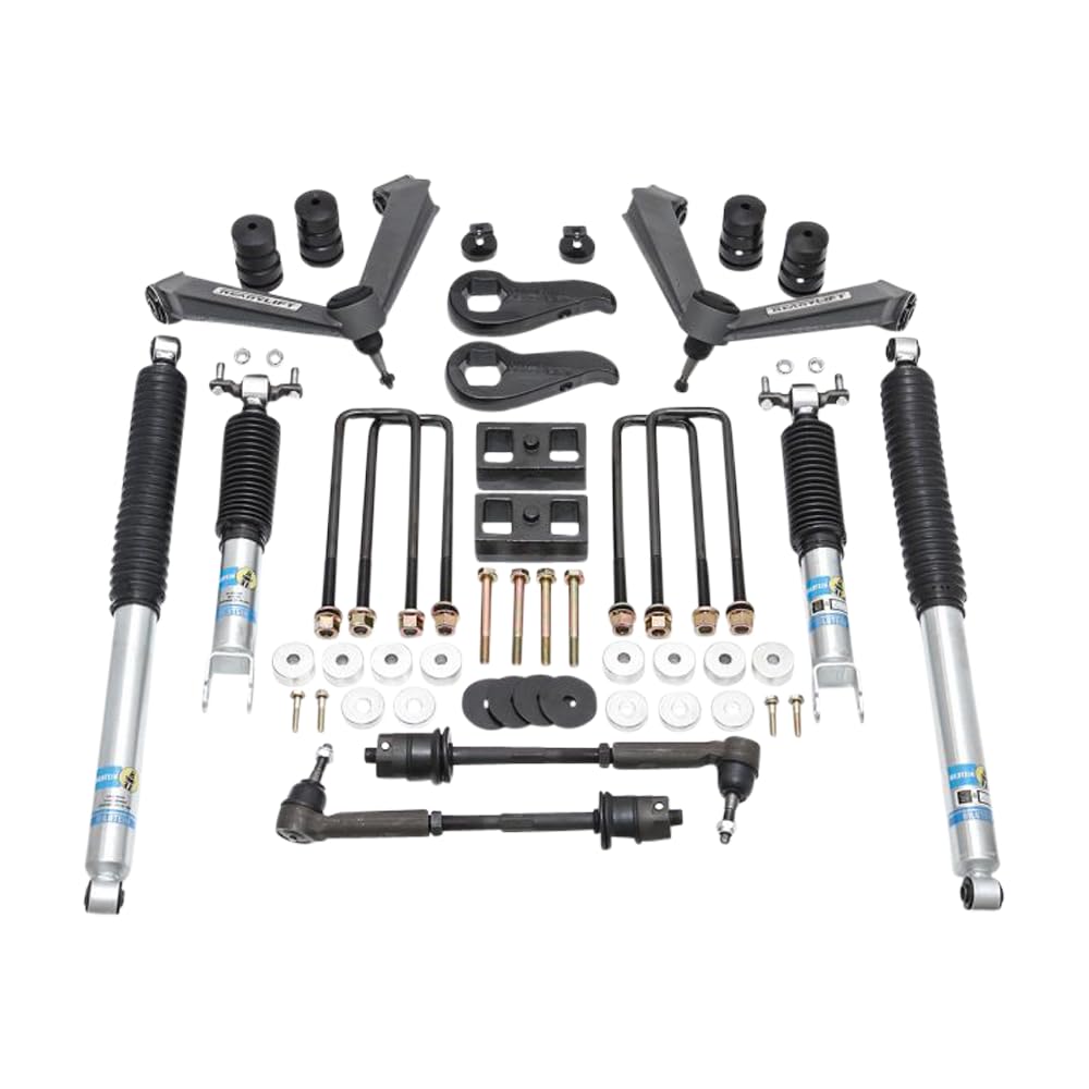 ReadyLIFT 69-30350 8,9 cm SST Lift Kit vorne mit 7,6 cm hinten mit gefertigten Querlenkern und Falcon 1.1 Einrohr-Stoßdämpfer für Chevrolet/GMC 2500HD/3500HD RWD, 4WD von Readylift