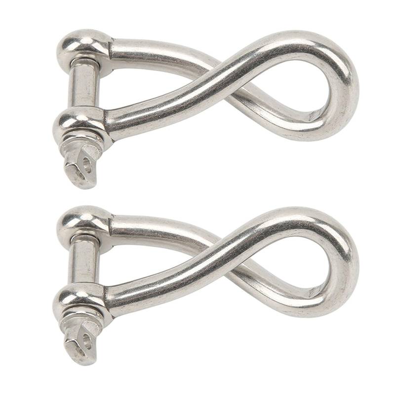 Rebellious 12 Mm Mehrzweck Edelstahlschäkel Geeignet Für Ketten Kabel Camping Bergsteigen Rigs Sicherung Von Frachtausrüstung 2 X von Rebellious