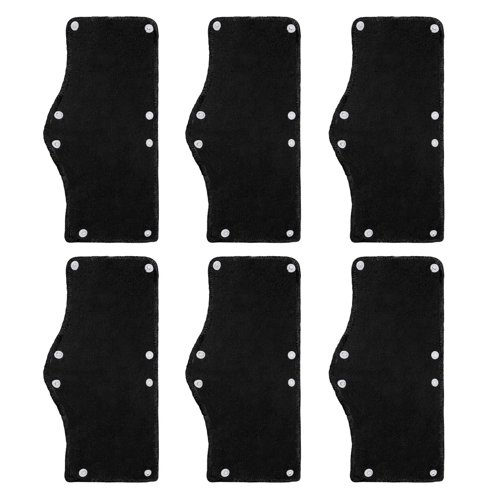 Rebellious 6pcs Helme Ersatz Innere Pads Schweißband Sicherheitshelme Auskleidung Schweißband Liner Schwarz von Rebellious