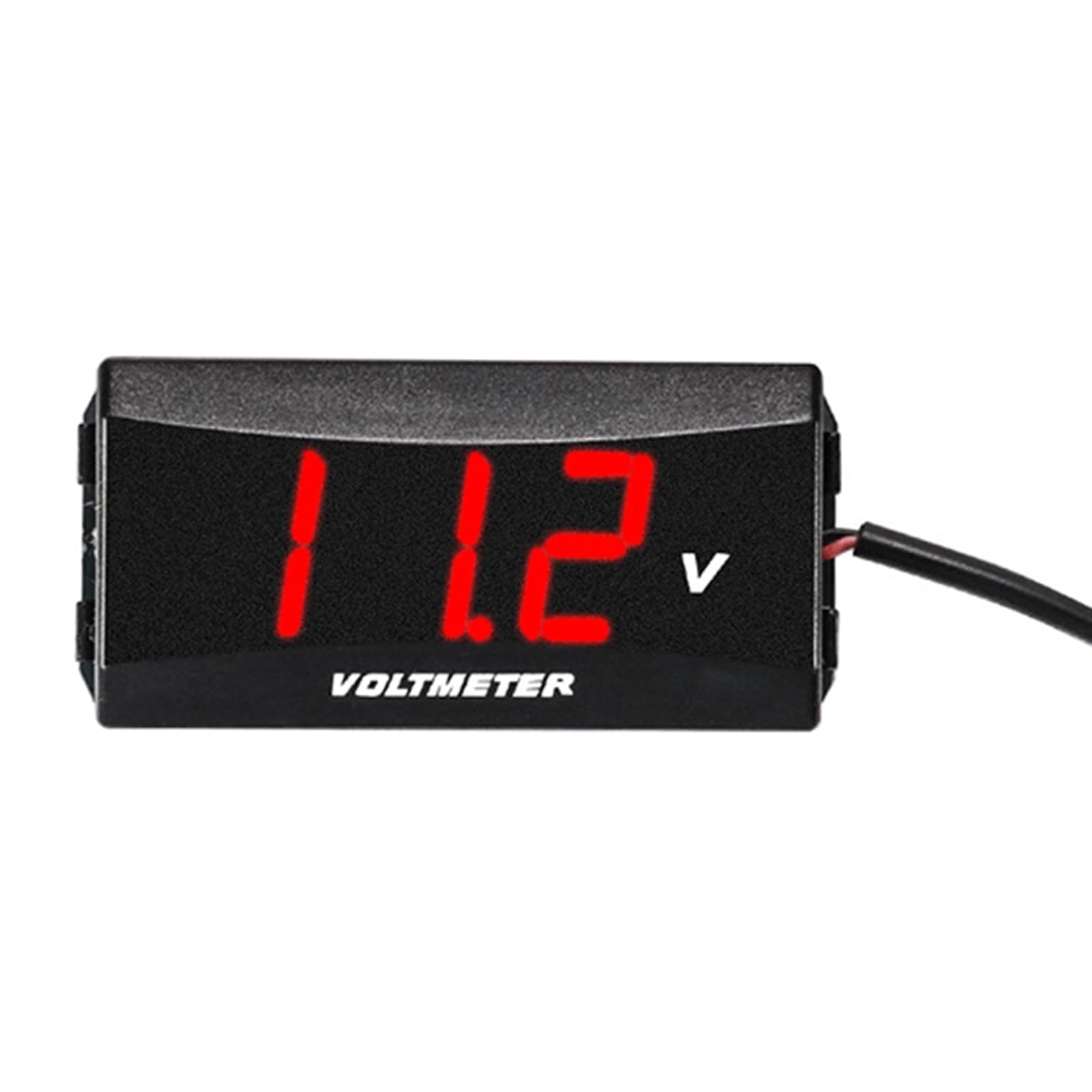 Rebellious Wasserdichtes Voltmeter Spannungsmessgerät Für Roller DC12-80V LED Digitalvoltmeter Batteriespannungsmonitor von Rebellious