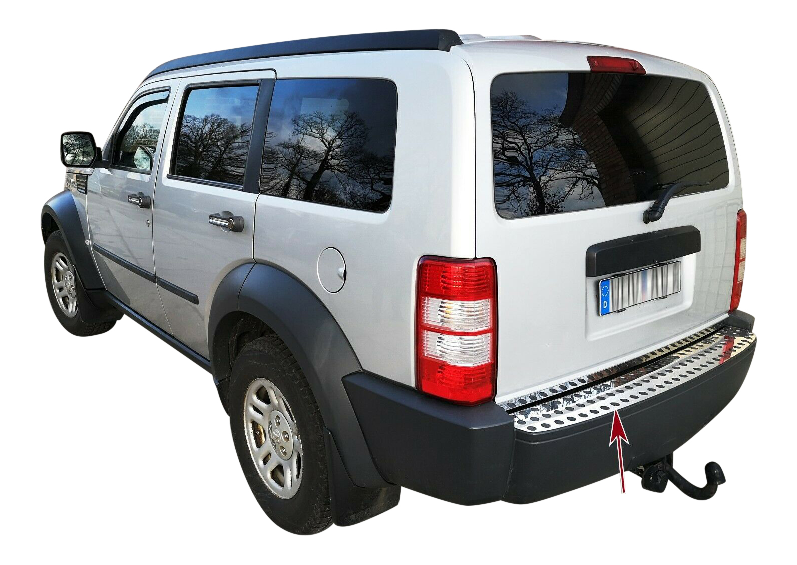 LADEKANTENSCHUTZ Edelstahl V2A Schutz für Dodge Nitro 2006-2011 (alle Modelle) von Recambo e.K.