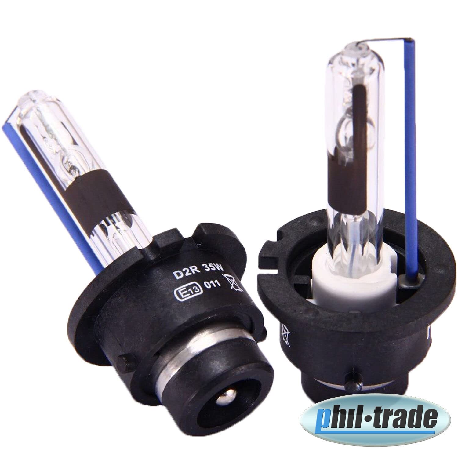 2X Xenon D2R Scheinwerferlampe Birne kompatibel für Volvo 35W 85V Abblendlicht Fernlicht Glühlampen | E - Prüfzeichen | Sockel P32d-3 - Xenon Weiß von Recambo