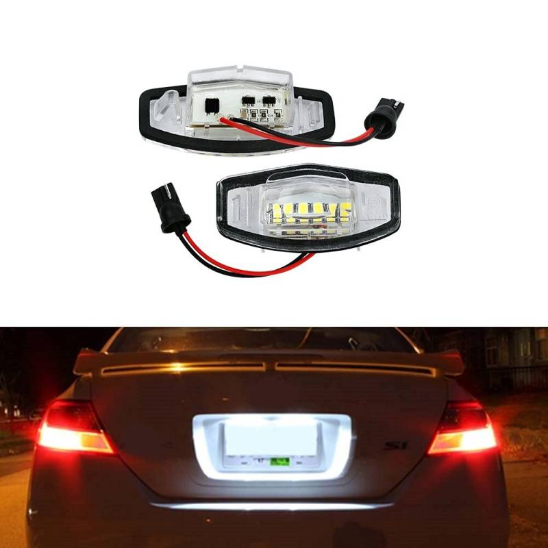 LED Kennzeichenbeleuchtung von Recambo kompatibel für Honda Civic | EP EU EV 2001-2006 | FD 2006-2012 von Recambo