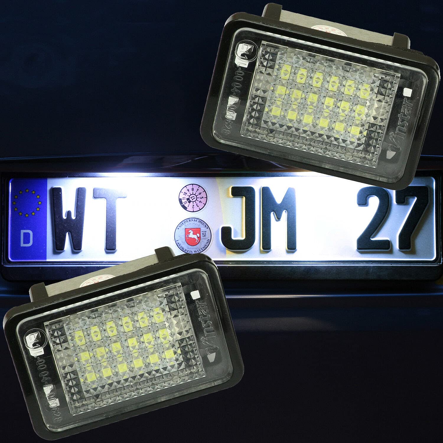 LED Kennzeichenbeleuchtung von Recambo passend für Mercedes GLK-Klasse | Typ X204 | 2008-2012 von Recambo