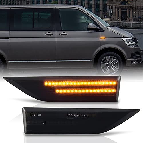 LED SEITENBLINKER passend für VW T6 | Transporter | Multivan | BJ 2015-2019 | SCHWARZ von Recambo