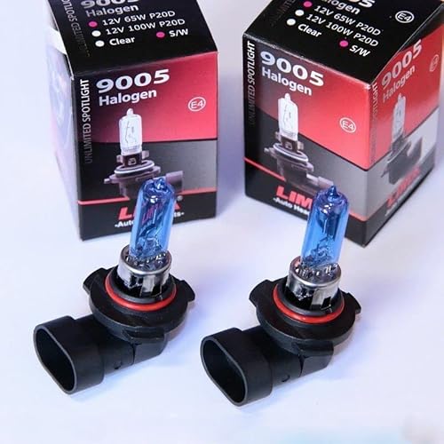 Recambo 2x Halogen HB3 Scheinwerferlampe Birne kompatibel für Honda NSX 60W 12V Abblendlicht Fernlicht Glühlampen | E - Prüfzeichen | Sockel P20d - Xenon Weiß von Recambo