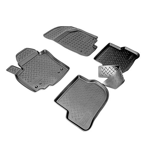 Recambo 3D Gummi Fussmatten passend für SKODA Octavia II | BJ 2004-2013 | passgenau mit Rand von Recambo