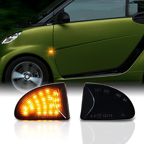 Recambo LED SEITENBLINKER passend für SMART FORTWO A451, C451 | Cabrio & Coupe | SCHWARZ von Recambo