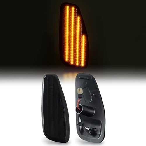 Recambo LED Seitenblinker mit E-Zulassung | Plug & Play | CanBus - Fehlerfrei | SMD Blinker kompatibel für Jeep Renegade | BJ ab 2014> | SCHWARZ von Recambo