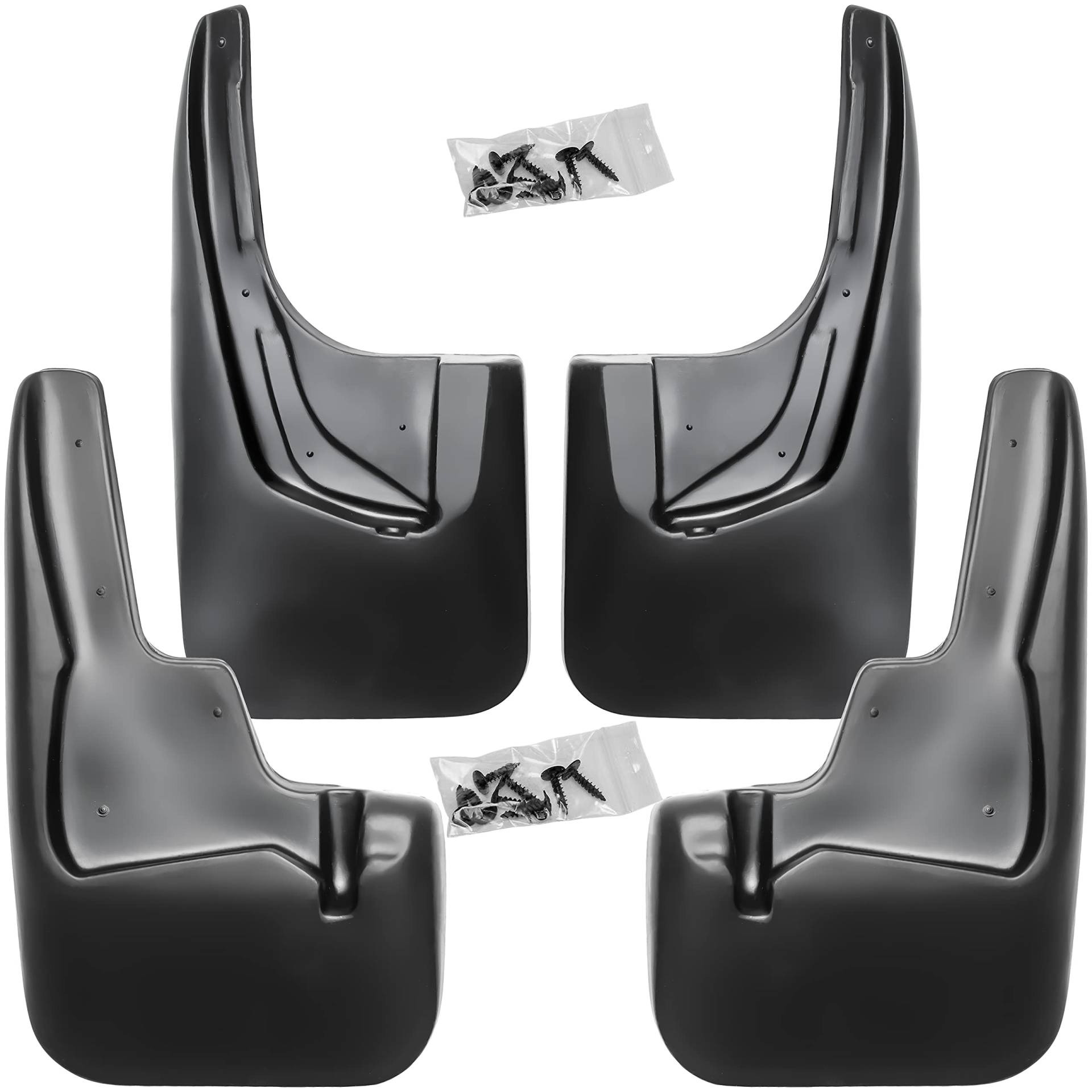 Recambo Schmutzfänger Set vorne + hinten kompatibel für Mitsubishi Outlander II | 2010-2012 | passgenau von Recambo