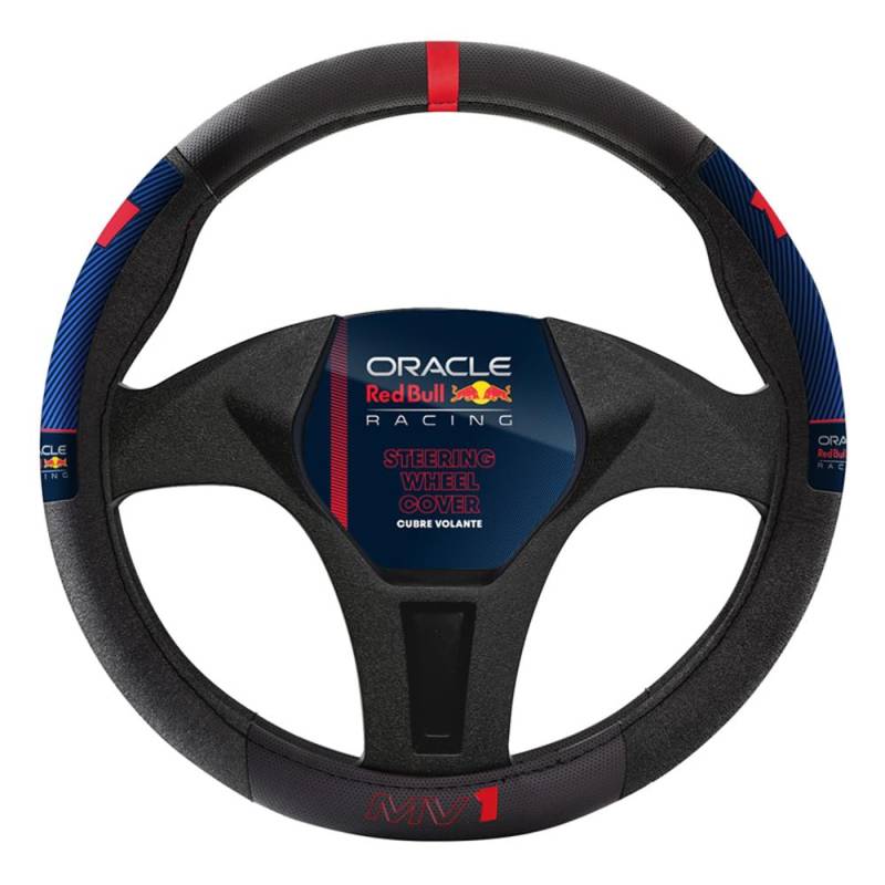 Red Bull Oracle Universelle Lenkradhülle - Typ 02 MV1 - Schwarz/Rot/Blau von Red Bull Racing