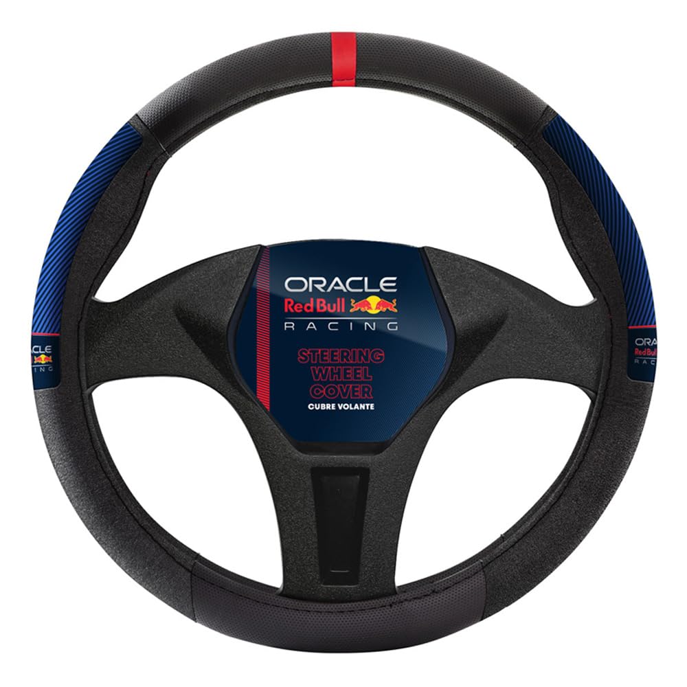 Red Bull Oracle Universelle Lenkradhülle - Typ 02 - Schwarz/Rot/Blau von Red Bull Racing