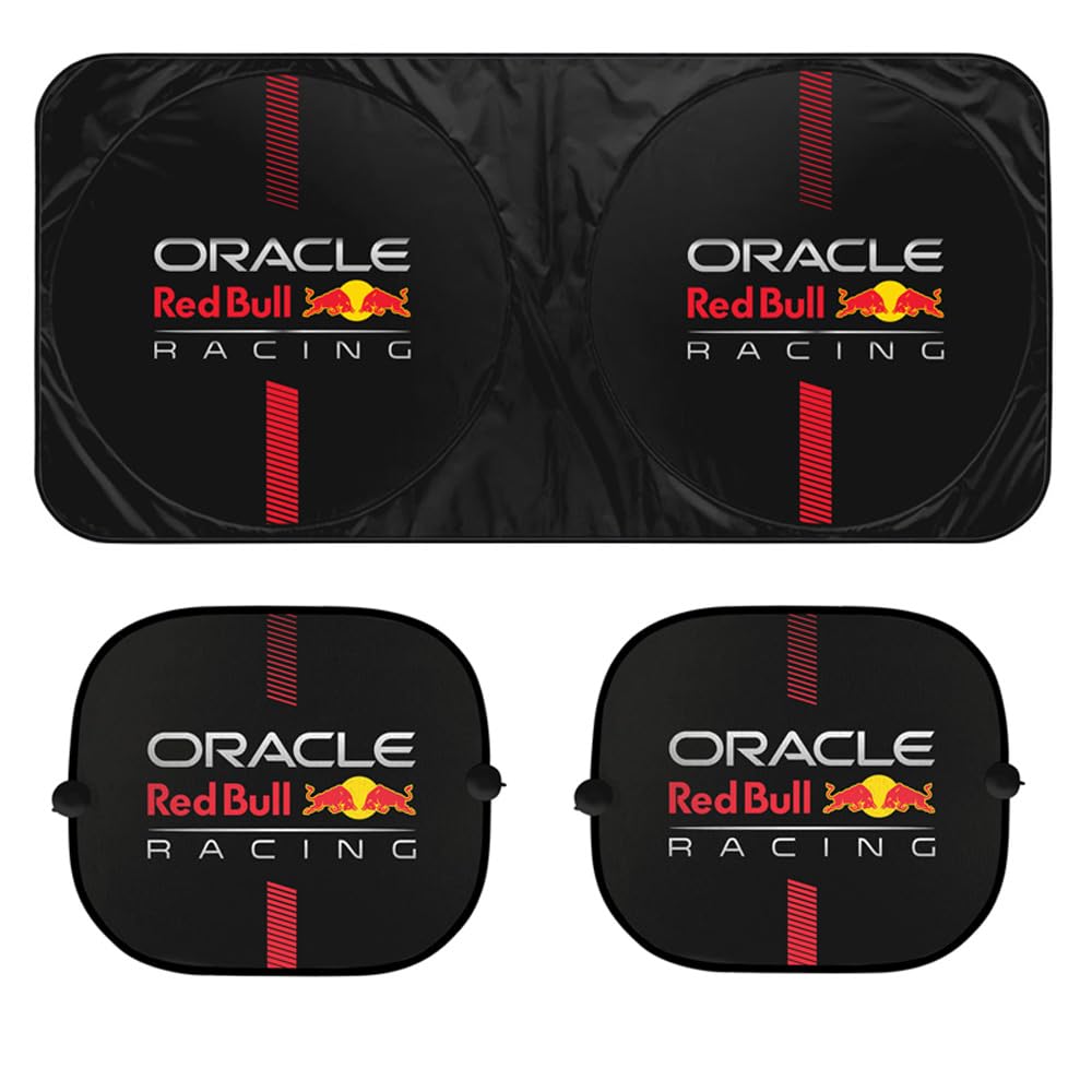 Red Bull Oracle Universelle Sonnenschutz für Windschutzscheibe- 1 Stück - Silber/Blau/Rot von Red Bull Racing