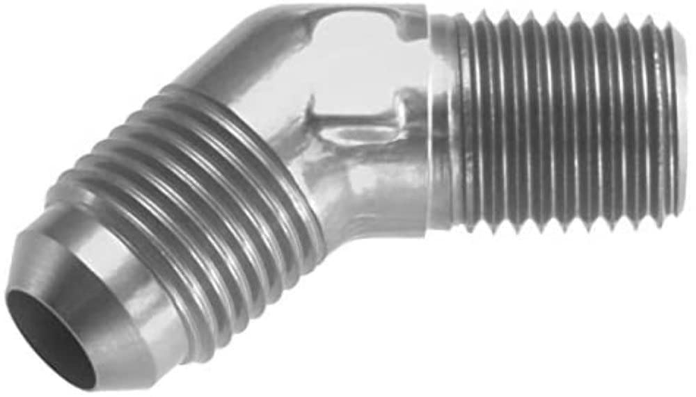 Red Horse Performance 823-10-06-5 -10 45 Grad Stecker auf -06 (3/8 Zoll) NPT Stecker – transparent von Red Horse Performance