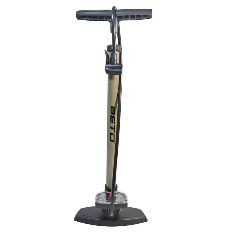 Beto - Fahrradpumpe Standpumpe -Luftpumpe Fahrrad - Fußpumpe mit Manometer - alle Ventile - Dunlop - Französisches - Auto Ventil - Hochdruck Standpumpe - 11 bar/160 psi | by Red Loon von Red Loon