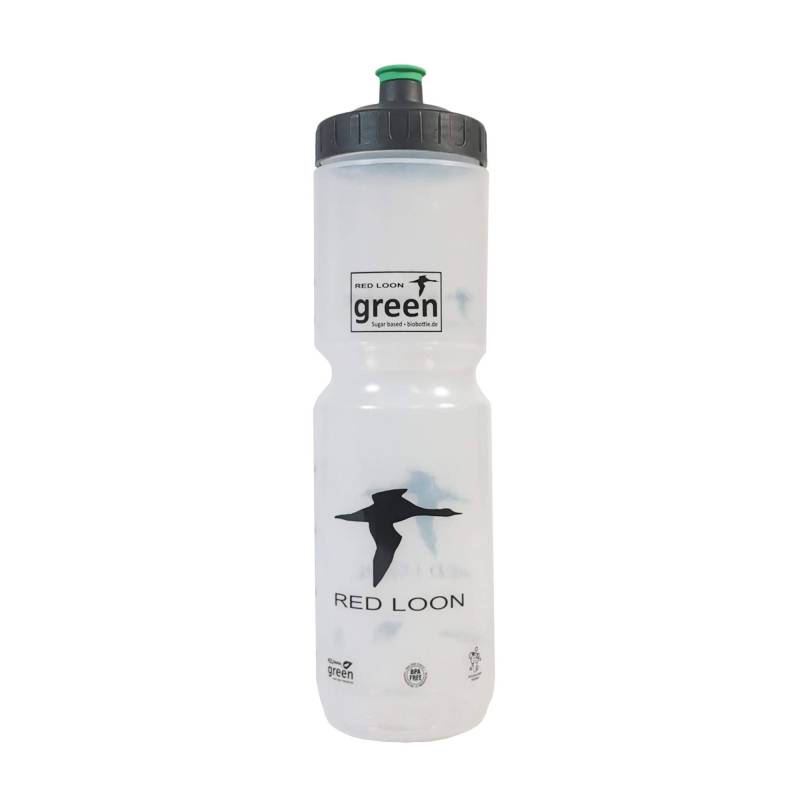 Bio Trinkflasche Red Loon 1000ml Fahrradflasche aus Rohstoff Zuckerrohr Wasserflasche umweltfreundlich BPA-frei von Red Loon