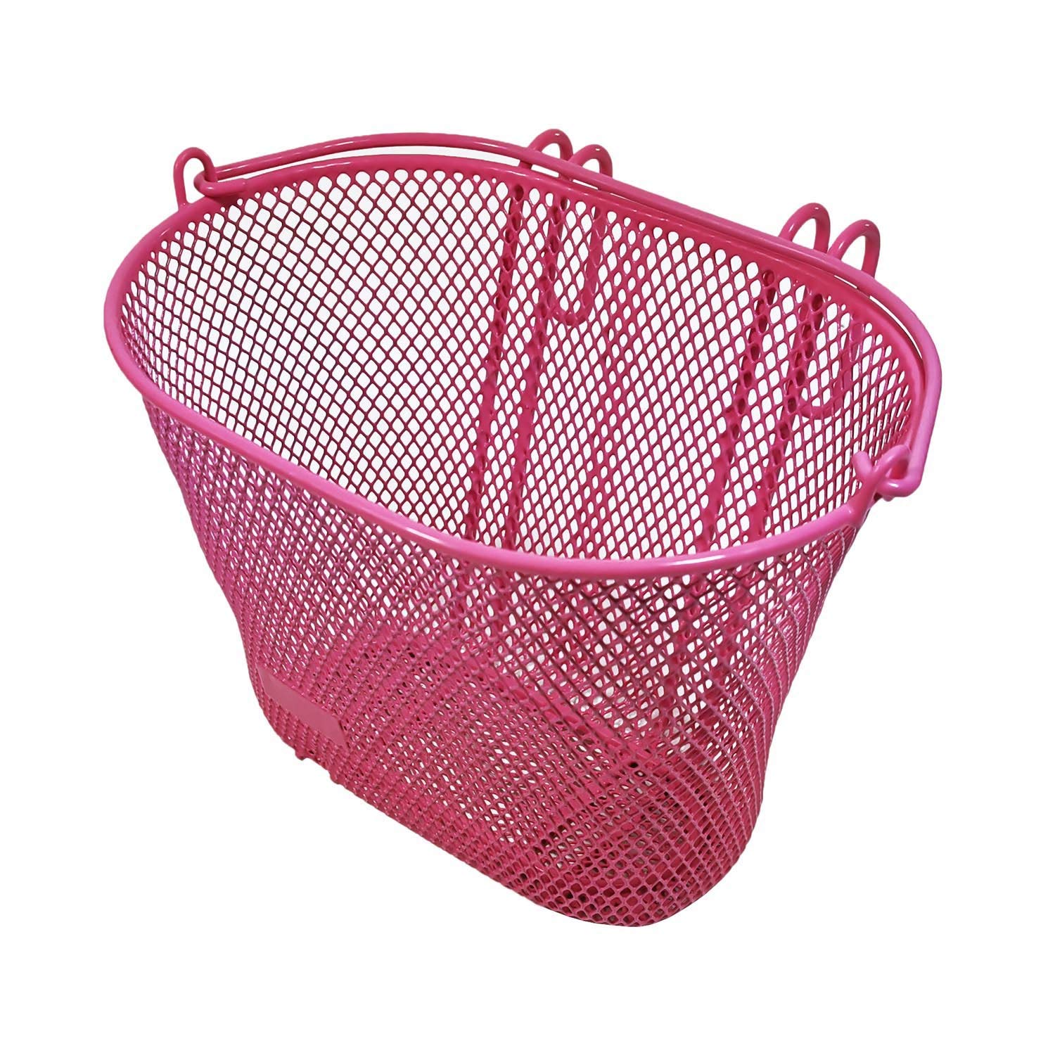 Kinder Fahrradkorb - pink Lenkerkorb Metall - vorne - Korb Kinder Fahrrad 20x18x10cm - Mädchen Kinderfahrrad Korb für vorne - Fahrradkörbchen - Laufradkorb - Red Loon von Red Loon