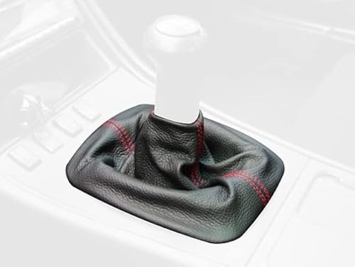 RedlineGoods Schaltsack Manschette typ 1 kompatibel mit Porsche 944 1982-91. Maßgeschneidert - Nicht universell. Echtes Top Qualitat Italienisches Alcantara. Schwarz mit Silberem Faden von RedlineGoods