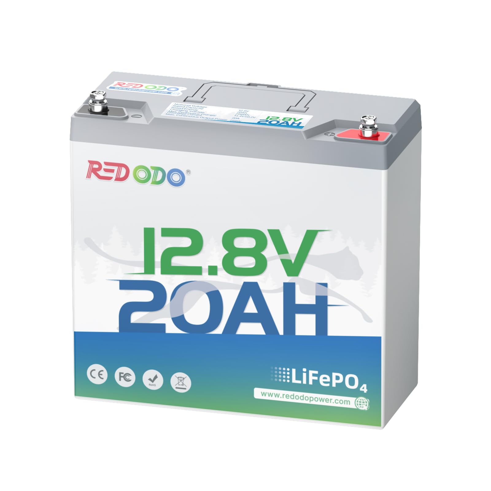 Redodo 12V 20Ah LiFePO4 Batterie von Redodo