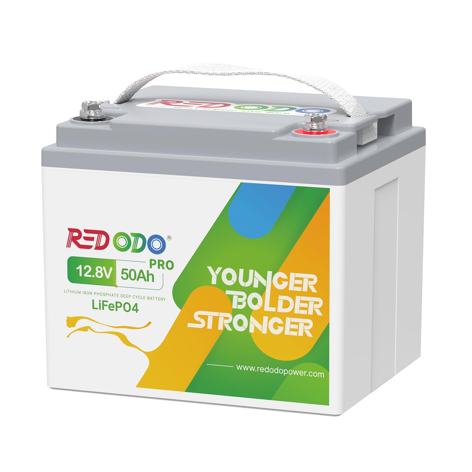 Redodo 12V 50Ah Pro LiFePO4 Batterie mit 50A BMS, 100% 640Wh nutzbare Energie für Wohnmobile, Stromfall, Trolling Motor, Überwachungssystem, Autarke Anwendungen von Redodo