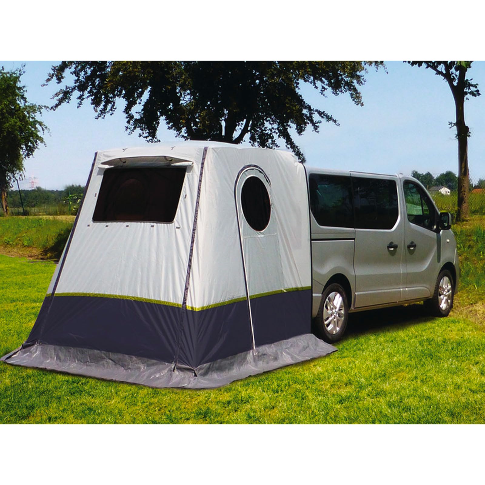 Reimo Tent Technology Heckzelt Trapez Busvorzelt Zelt passend für Hiace Asien Typ H200 Camping Heckklappenzelt von Reimo Tent Technology