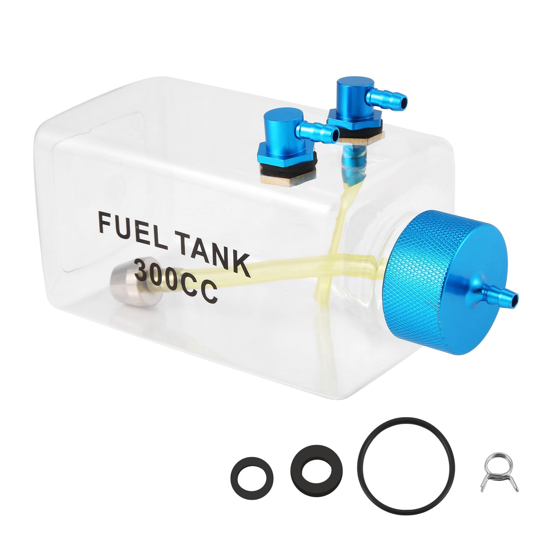 Reinscer Kraftstofftank Benzin Transparente Plastikflasche 300CC CNC für RC Gas und Nitro Flugzeug von Reinscer