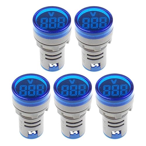 5Pcs AD16-22VM 20-500V with 22mm Small Round Head (Blue) von Reland Sun