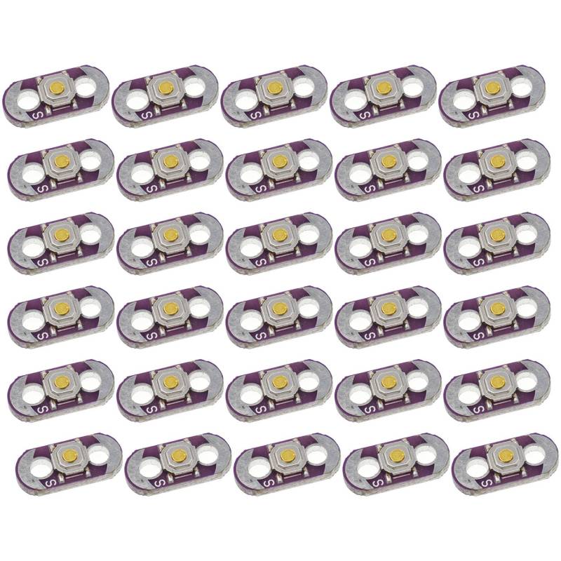 Reland Sun Slide Switch Pixel Board Light Sensor TEMT6000 Buzzer Power Supply AAA TriColor LED RGB (30Pcs Button Board) von Reland Sun