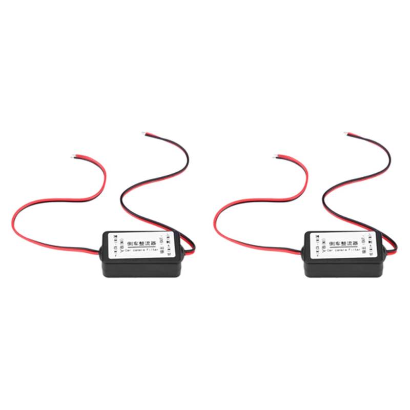 Remingtape 2X 12V Auto Rückfahr Kamera Gleichrichterrelais Kondensator Filter Anschluss Für Rückfahrobjektiv Anti-Interferenz Vorschaltgerät von Remingtape