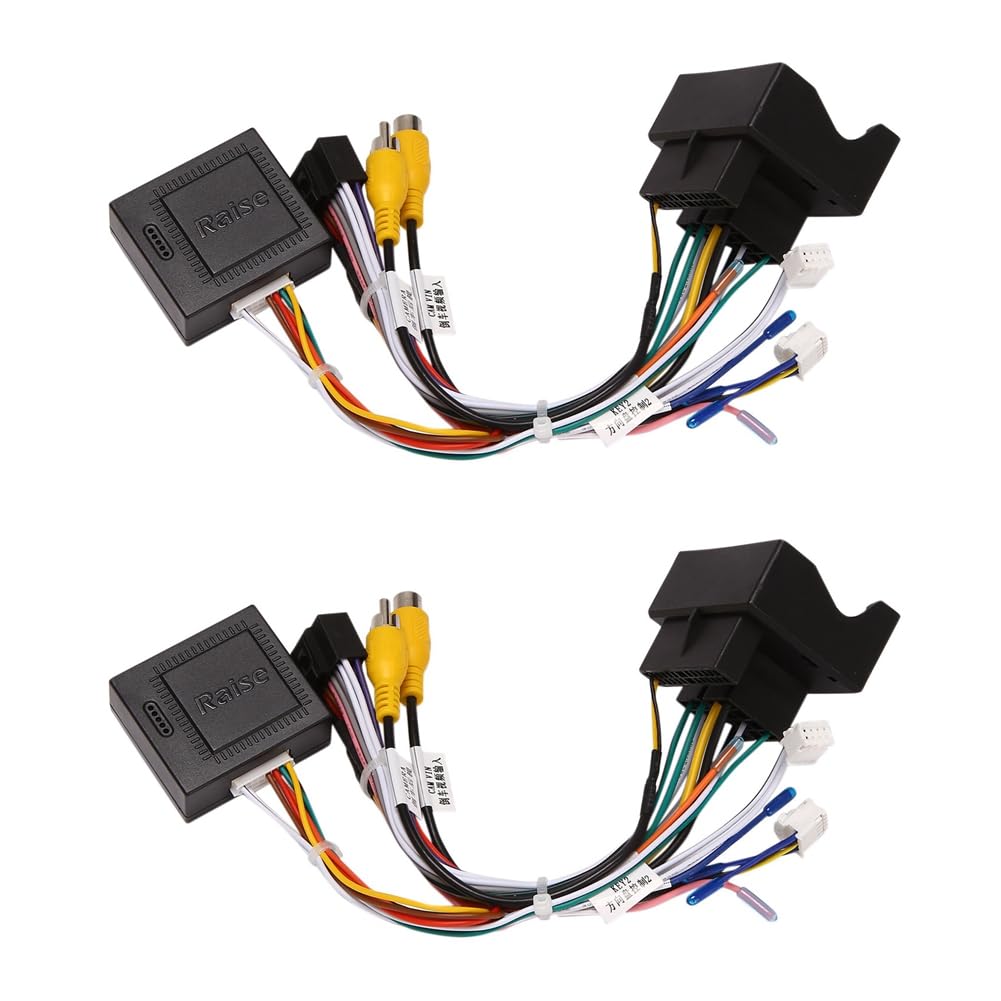 Remingtape 2X Auto Radio Audio 16 PIN Android Power Kabelbaum Adapter + Canbus Box für 3008/2008/ C4/C3 XR/C5/DS6 von Remingtape