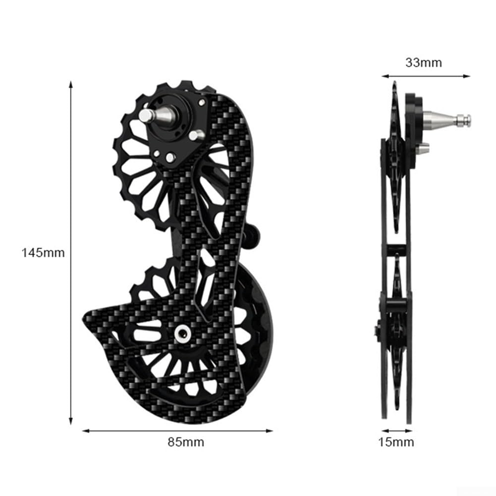 Eloxierte Oberfläche auf Aluminiumlegierung und Kohlefaser-Führungsrad für Rennrad, passend für eine Vielzahl von Modellen (SD1) von RemixAst