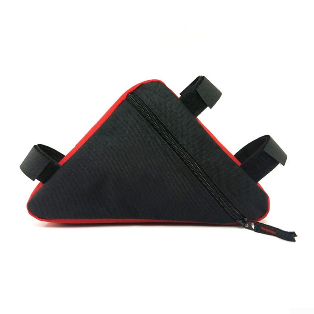 RemixAst Triangle Satteltasche für Essential Bike Tools Leichtes Material (Schwarz Rot) von RemixAst