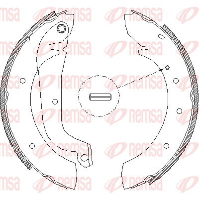 Bremsbackensatz Hinterachse Remsa 4178.00 von Remsa