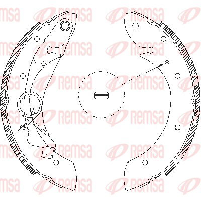 Bremsbackensatz Hinterachse Remsa 4419.00 von Remsa