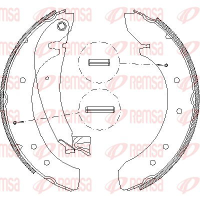 Bremsbackensatz Hinterachse Remsa 4719.00 Bremsbackensatz Hinterachse Remsa 4719.00 von Remsa
