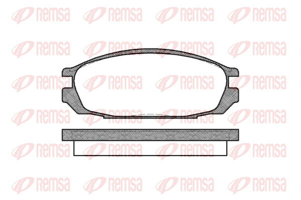 Bremsbelagsatz, Scheibenbremse Hinterachse Remsa 0292.00 von Remsa