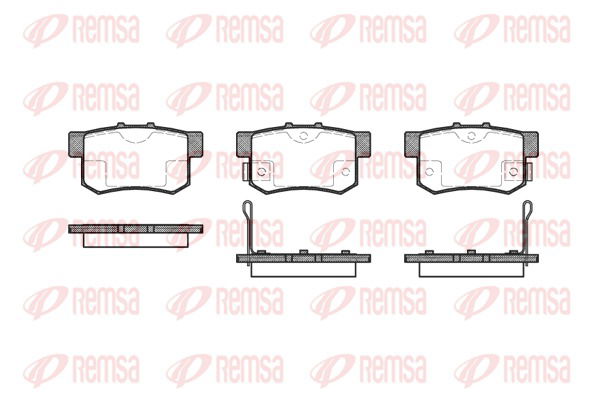 Bremsbelagsatz, Scheibenbremse Hinterachse Remsa 0325.02 von Remsa