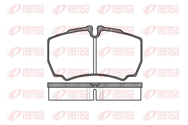 Bremsbelagsatz, Scheibenbremse Hinterachse Remsa 0849.00 von Remsa
