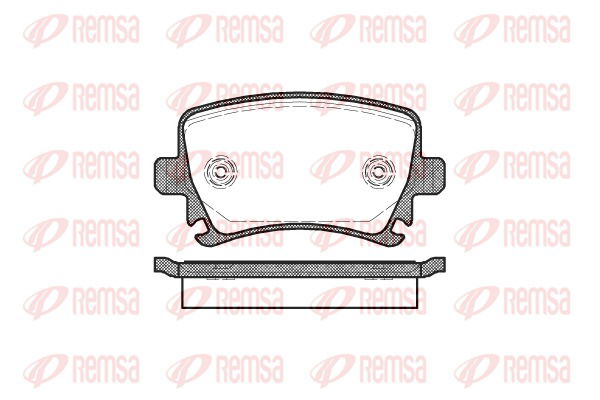 Bremsbelagsatz, Scheibenbremse Hinterachse Remsa 1031.00 von Remsa