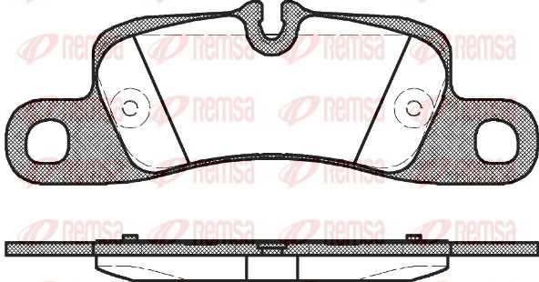 Bremsbelagsatz, Scheibenbremse Hinterachse Remsa 1379.00 von Remsa
