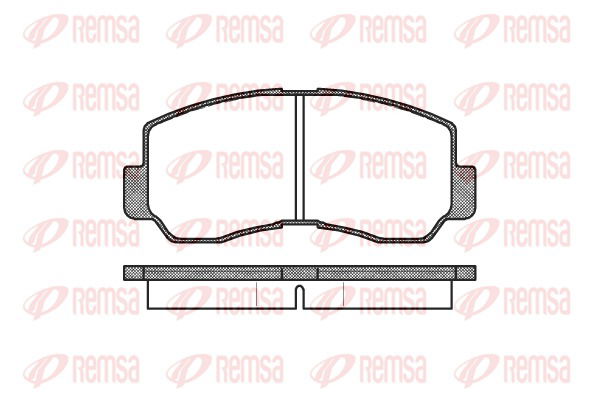 Bremsbelagsatz, Scheibenbremse Vorderachse Remsa 0094.40 von Remsa
