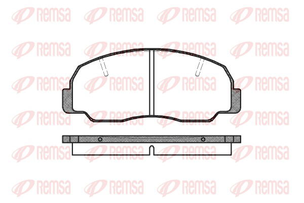 Bremsbelagsatz, Scheibenbremse Vorderachse Remsa 0178.10 von Remsa