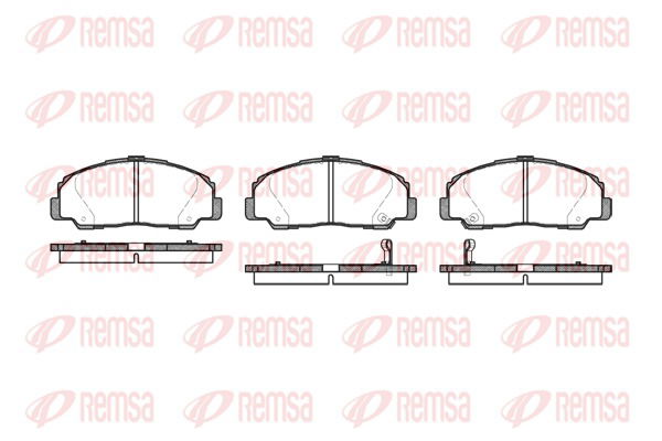 Bremsbelagsatz, Scheibenbremse Vorderachse Remsa 0178.32 von Remsa