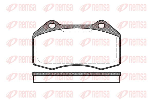 Bremsbelagsatz, Scheibenbremse Vorderachse Remsa 1113.00 von Remsa