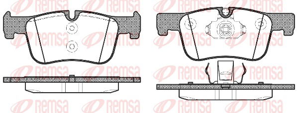 Bremsbelagsatz, Scheibenbremse Vorderachse Remsa 1478.00 von Remsa