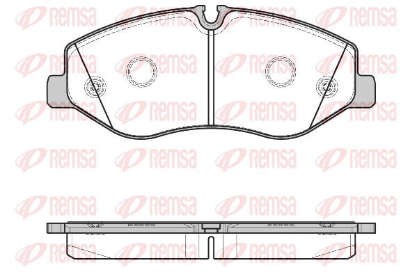 Bremsbelagsatz, Scheibenbremse Vorderachse Remsa 1623.00 von Remsa