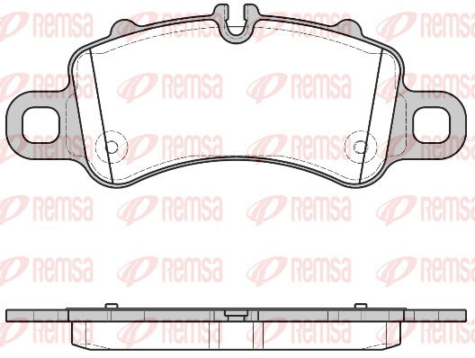 Bremsbelagsatz, Scheibenbremse Vorderachse Remsa 1713.00 von Remsa