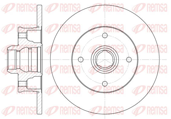 Bremsscheibe Hinterachse Remsa 6024.00 von Remsa